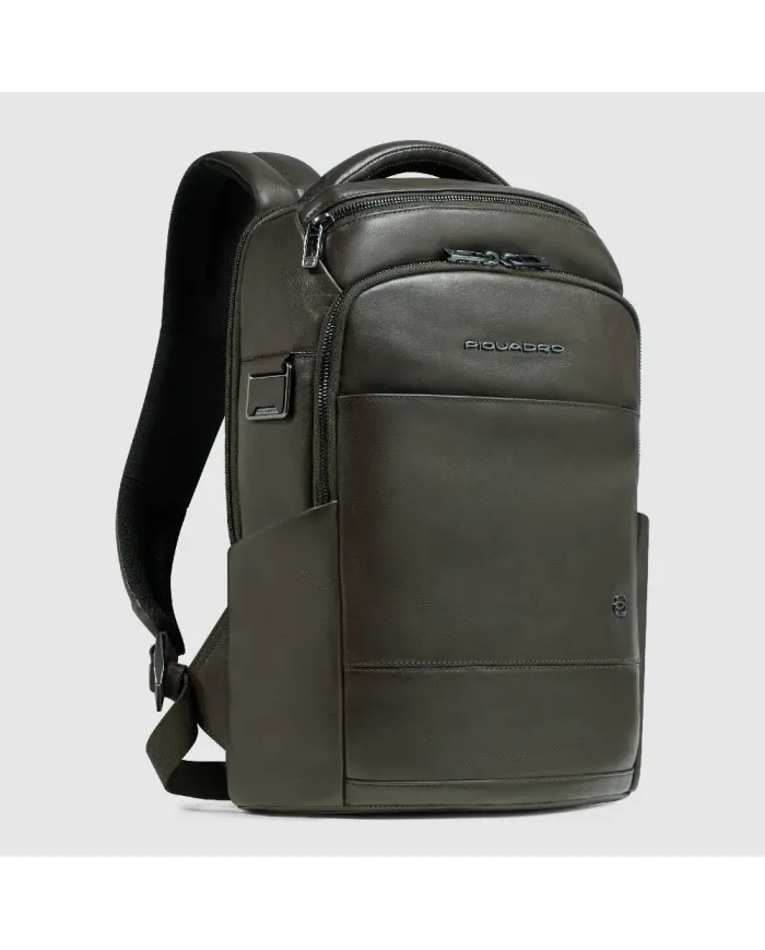 Piquadro Zaino in pelle porta pc 13,3 Key Words Verde