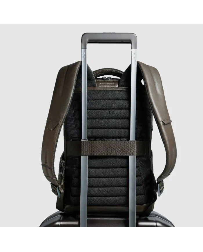 Piquadro Zaino in pelle porta pc 13,3 Key Words Verde