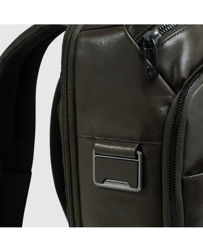 Piquadro Zaino in pelle porta pc 13,3 Key Words Verde