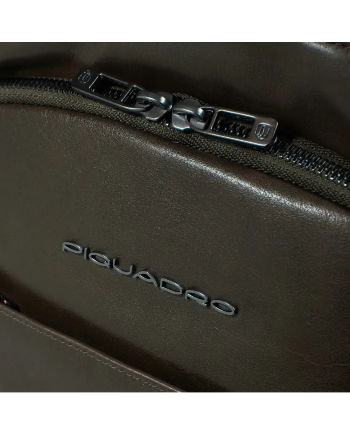 Piquadro Zaino in pelle porta pc 13,3 Key Words Verde