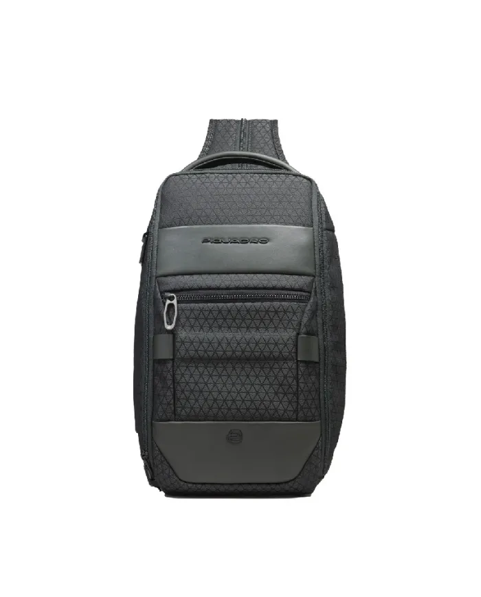 Piquadro Monospalla tessuto Hexagon Verde