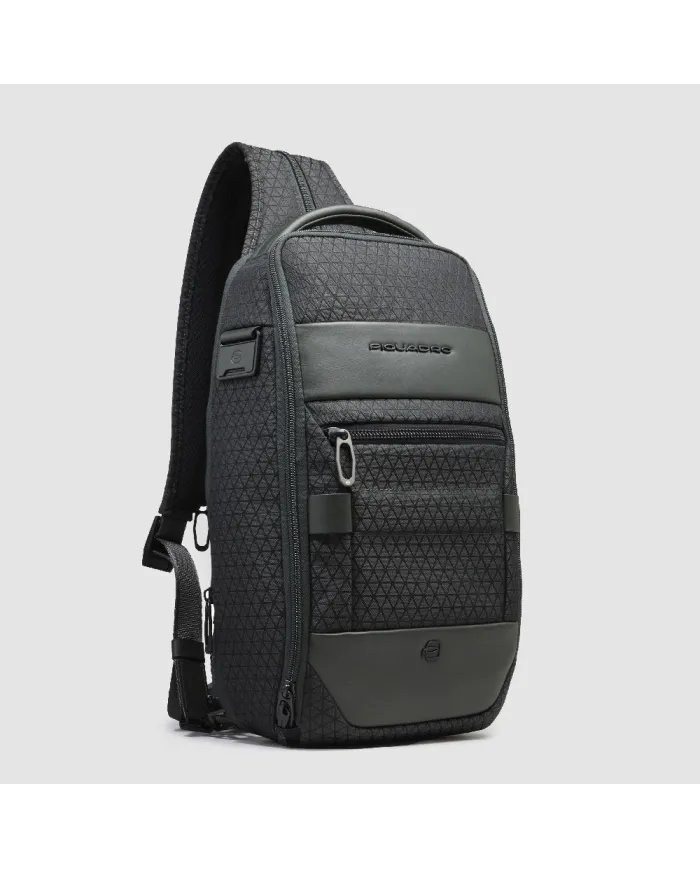 Piquadro Monospalla tessuto Hexagon Verde