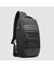 Piquadro Monospalla tessuto Hexagon Verde