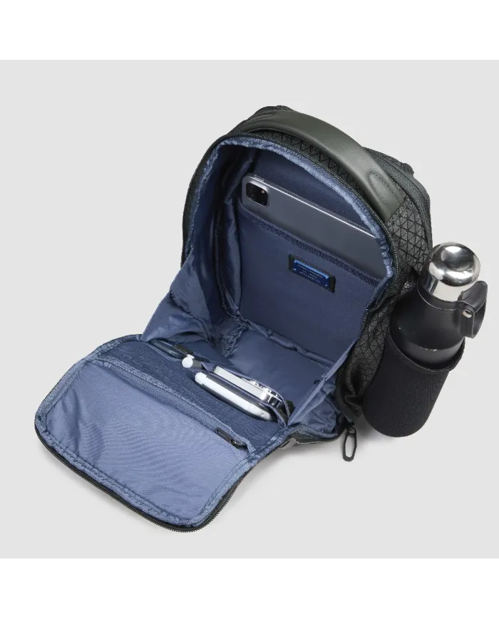 Piquadro Monospalla tessuto Hexagon Verde