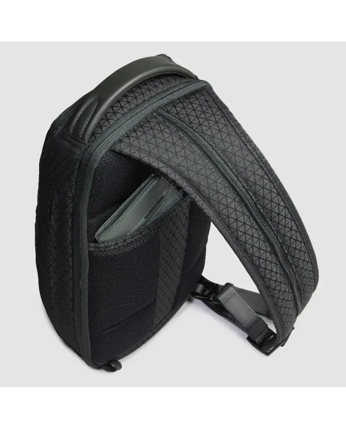 Piquadro Monospalla tessuto Hexagon Verde