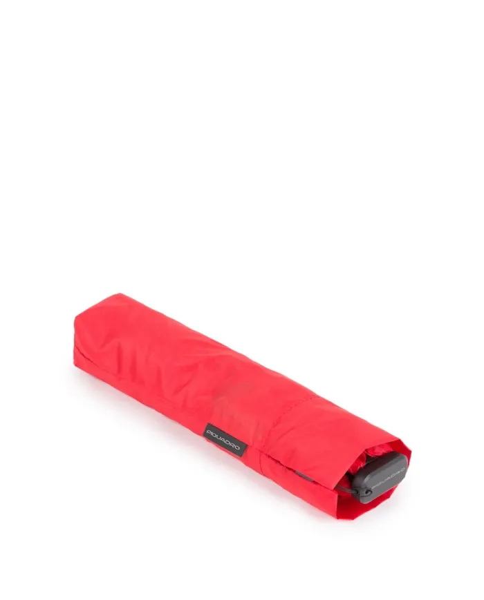 Piquadro Ombrello piccolo manuale, ultra leggero Rosso
