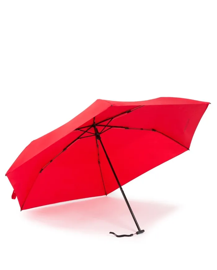 Piquadro Ombrello piccolo manuale, ultra leggero Rosso