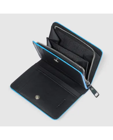 Piquadro Portafoglio donna piccolo Atlas Nero