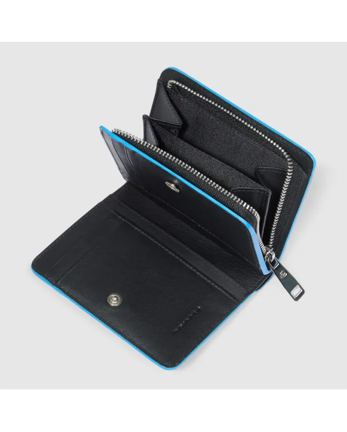 Piquadro Portafoglio donna piccolo Atlas Nero