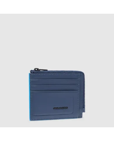 Piquadro Porta carte di credito piccolo Atlas Blu