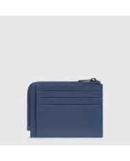 Piquadro Porta carte di credito piccolo Atlas Blu