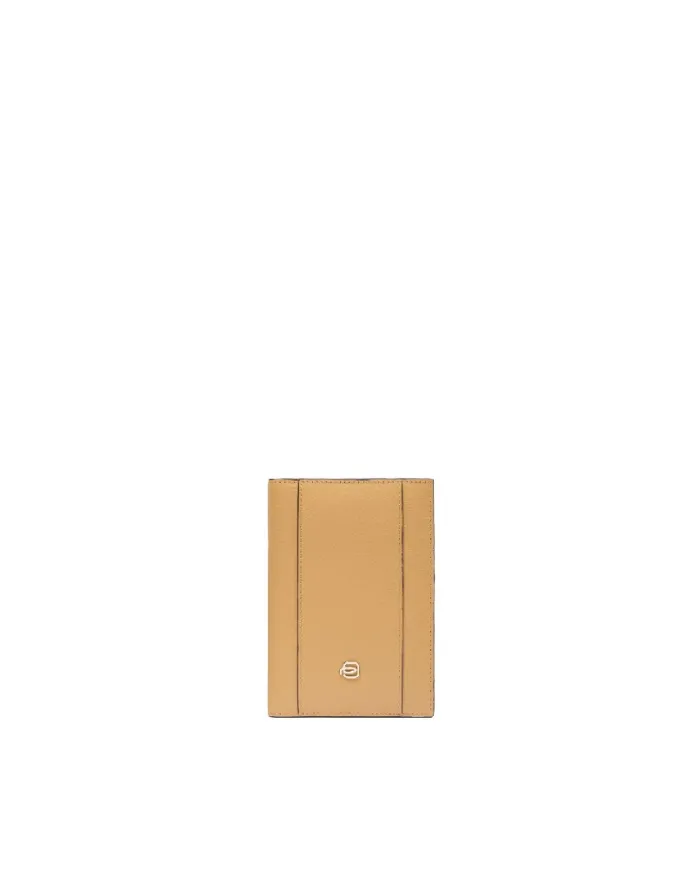 Piquadro Porta passaporto in pelle Circle W92 Giallo/Beige