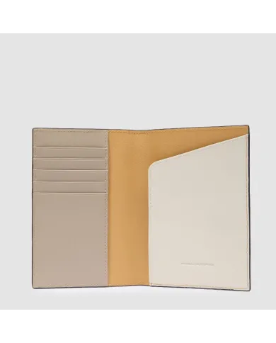 Piquadro Porta passaporto in pelle Circle W92 Giallo/Beige