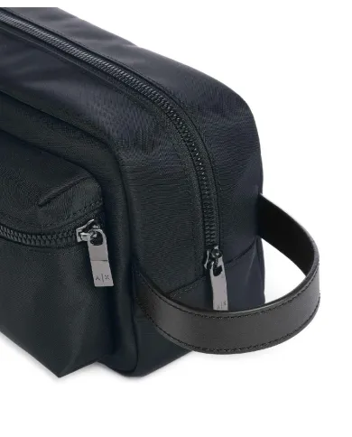 Armani Exchange Necssaire in tessuto Blu/Nero