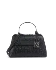 Armani Exchange Borsa a mano logata Nero