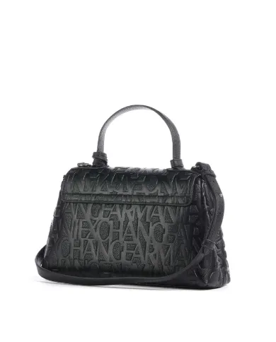 Armani Exchange Borsa a mano logata Nero