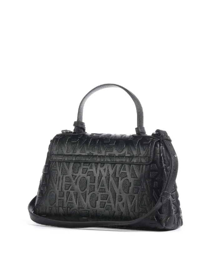 Armani Exchange Borsa a mano logata Nero