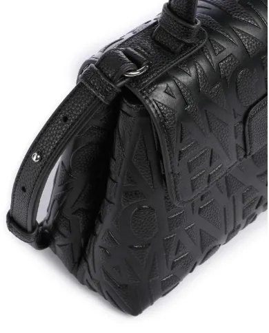 Armani Exchange Borsa a mano logata Nero