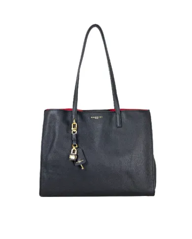 Nannini Shopping bag pelle Helga-M Nero/Rosso Nannini Shopping bag pelle Helga-M Nero/Rosso