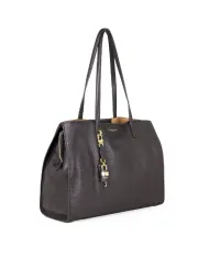 Nannini Shopping bag pelle Helga-M Testa moro