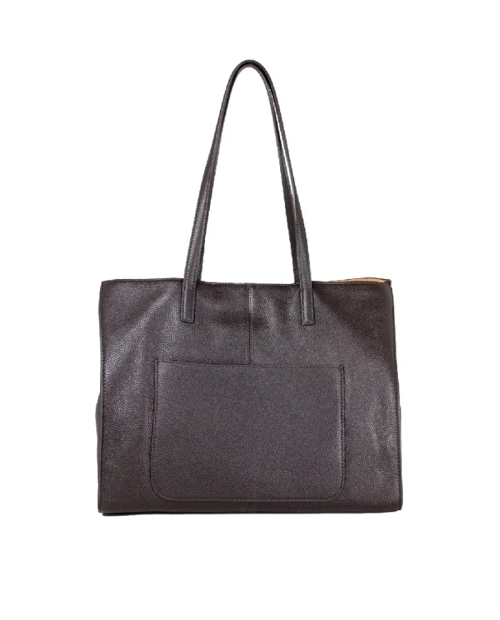 Nannini Shopping bag pelle Helga-M Testa moro