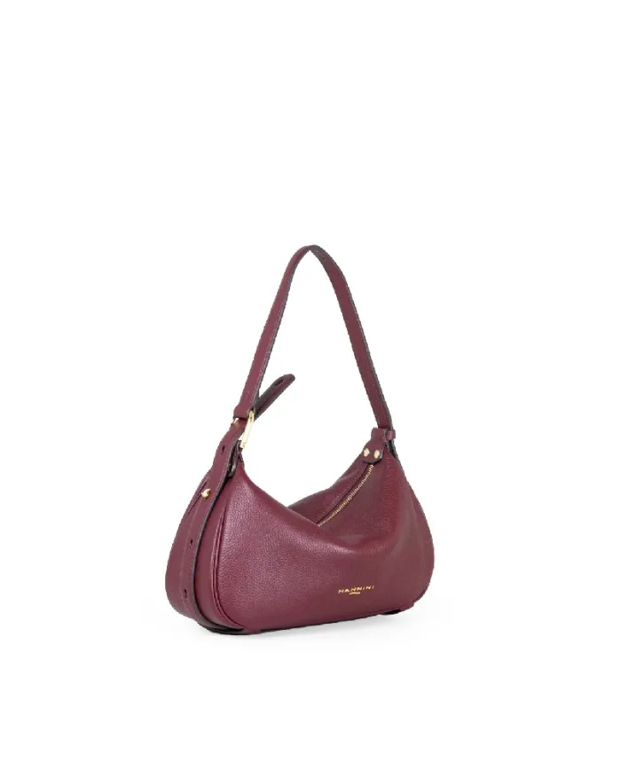 Nannini Borsa piccola in pelle Keira Bordeaux