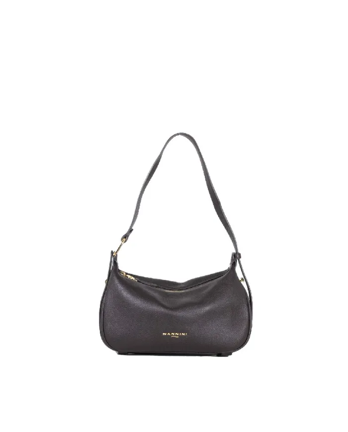 Nannini Borsa piccola in pelle Keira Testa moro