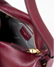 Nannini Borsa piccola in pelle Keira Testa moro