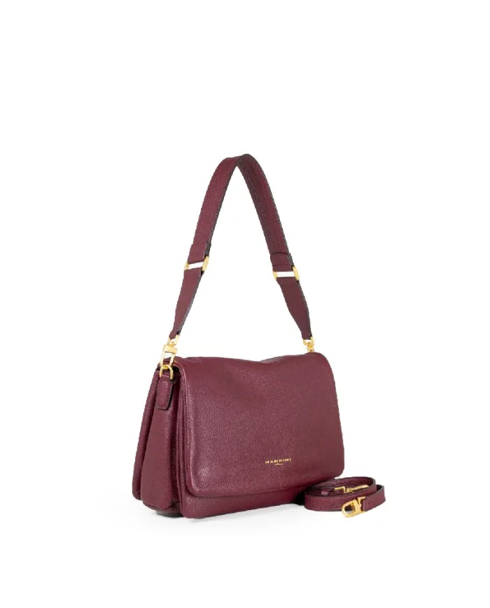 Nannini Borsa in pelle Bice Bordeaux