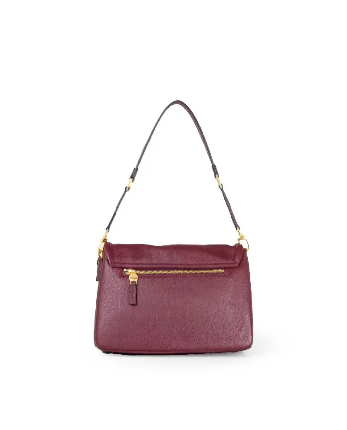 Nannini Borsa in pelle Bice Bordeaux