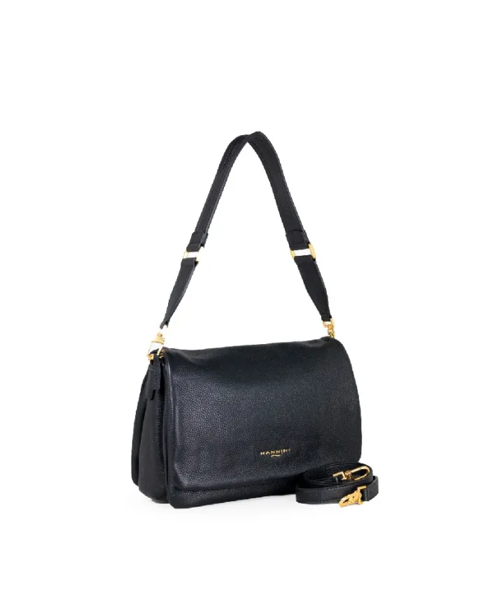 Nannini Borsa in pelle Bice Nero