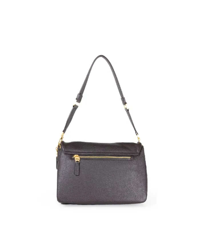 Nannini Borsa in pelle Bice Testa moro