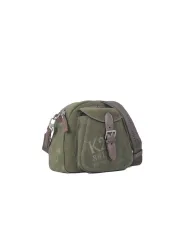 Nannini Borsa bandoliera Master Verde/Testa moro