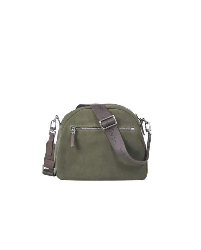 Nannini Borsa bandoliera Master Verde/Testa moro