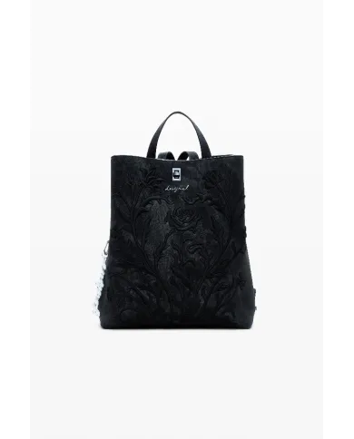Desigual Zaino donna ricamato Nero