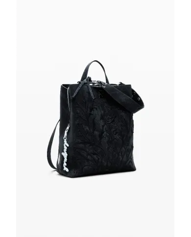 Desigual Zaino donna ricamato Nero