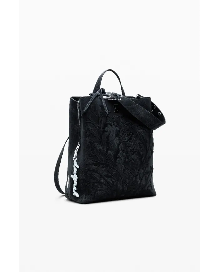 Desigual Zaino donna ricamato Nero