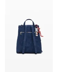 Desigual Zaino borsa ricamo mandala Blu