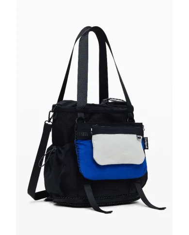 Desigual Borsa zaino nylon Nero/Multicolor