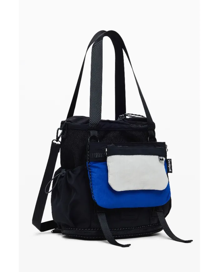 Desigual Borsa zaino nylon Nero/Multicolor