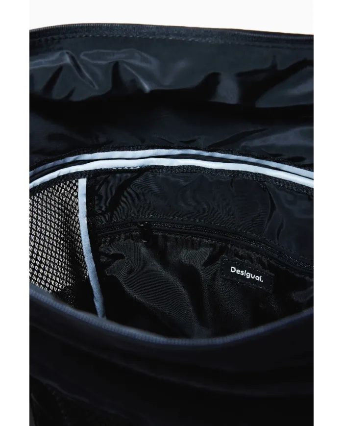 Desigual Borsa zaino nylon Nero/Multicolor
