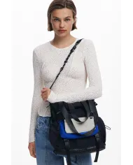 Desigual Borsa zaino nylon Nero/Multicolor