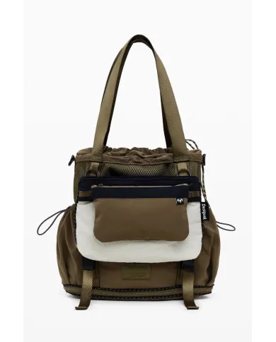 Desigual Borsa zaino nylon Beige