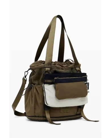 Desigual Borsa zaino nylon Beige