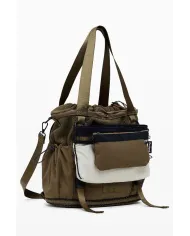 Desigual Borsa zaino nylon Beige