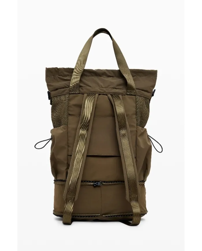 Desigual Borsa zaino nylon Beige