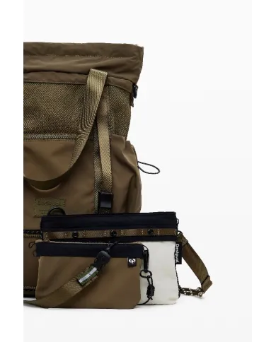 Desigual Borsa zaino nylon Beige