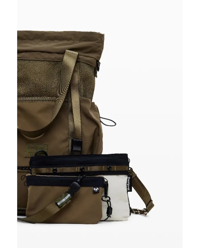 Desigual Borsa zaino nylon Beige