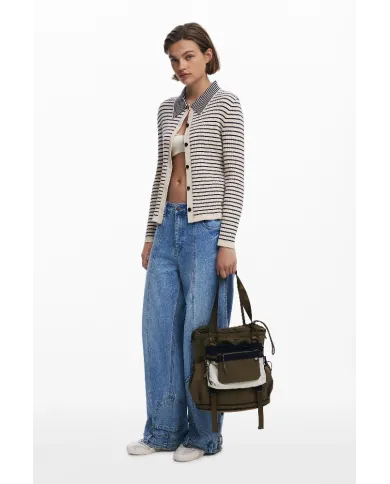 Desigual Borsa zaino nylon Beige