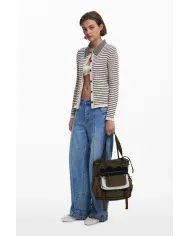 Desigual Borsa zaino nylon Beige